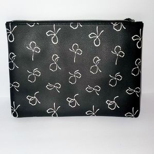 Banana Republic Black clutch w/ bow design, NWT